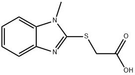 (1-METHYL-1H-BENZOIMIDAZOL-2-YLSULFANYL)-ACETIC ACID Structural