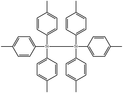 Hexakis(4-methylphenyl)disilane Structural