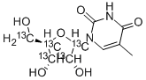 5-METHYL-[1',2',3',4',5'-13C5]URIDINE