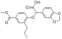 METHYL 4-(BENZO[1,3]DIOXOL-5-YL-CARBOXYMETHOXY)-3-PROPYLBENZOATE Structural