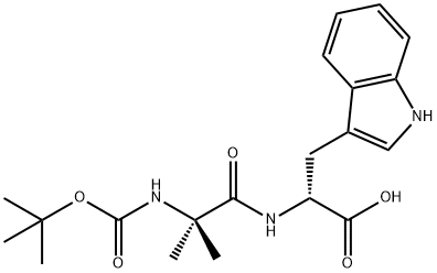 D-Tryptophan, N-[N-[(1,1-dimethylethoxy)carbonyl]-2-methylalanyl]- Structural