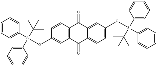 2,6-DI([1-(TERT-BUTYL)-1,1-DIPHENYLSILYL]OXY)-9,10-DIHYDROANTHRACENE-9,10-DIONE Structural