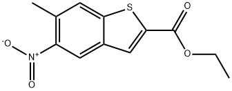 Ethyl 6-methyl-5-nitrobenzo[b]thiophene-2-carboxylate Structural