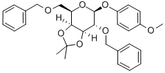 4-METHOXYPHENYL 2,6-DI-O-BENZYL-3,4-O-ISOPROPYLIDENE-BETA-D-GALACTOPYRANOSIDE Structural