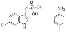 6-CHLORO-3-INDOXYL PHOSPHATE, P-TOLUIDINE SALT