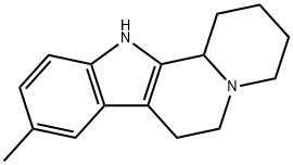 9-methyl-1,2,3,4,6,7,12,12b-octahydroindolo(2,3-a)quinolizine Structural