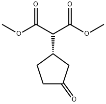 (S)-(-)-3-BIS(METHOXYCARBONYL)METHYL-1-CYCLOPENTANONE Structural