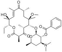 3-De[(2,6-dideoxy-3-C-methyl-3-O-methyl-a-L-ribo-hexopyranosyl)oxy]-10,11-didehydro-11-deoxy-6-O-methyl-3-oxo-erythromycin 2'-acetate