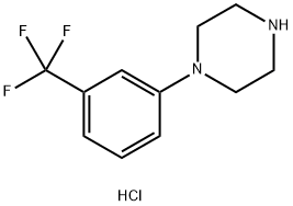 1-(3-Trifluoromethylphenyl)piperazine hydrochloride Structural