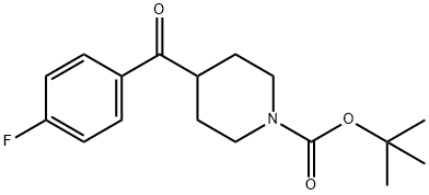 TERT-BUTYL 4-(4-FLUOROBENZOYL)PIPERIDINE-1-CARBOXYLATE Structural