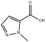 1-Methyl-1H-pyrazole-5-carboxylic acid Structural