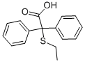 2-ETHYLTHIO-2,2-DIPHENYLACETIC ACID Structural