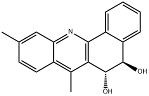 TRANS-5,6-DIHYDRO-5,6-DIHYDROXY-7,10-DIMETHYLBENZ[C]ACRIDINE Structural