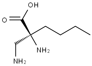 L-Norleucine, 2-(aminomethyl)- (9CI) Structural