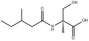 Serine,  2-methyl-N-(3-methyl-1-oxopentyl)- Structural
