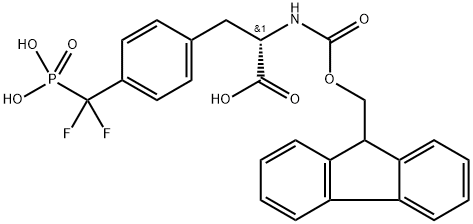 N-ALFA-FMOC-4-(PHOSPHONODIFLUOROMETHYL)-L-PHENYLALANINE Structural