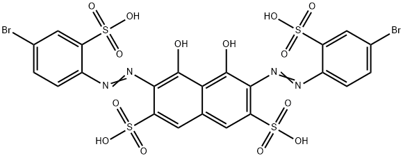 3,6-bis[(4-bromo-2-sulphophenyl)azo]-4,5-dihydroxynaphthalene-2,7-disulphonic acid