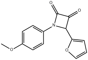 4-(2-FURANYL)-1-(4-METHOXYPHENYL)-2,3-AZETIDINEDIONE Structural