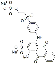 disodium 1-amino-9,10-dihydro-9,10-dioxo-4-[[4-[[2-(sulphonatooxy)ethyl]sulphonyl]phenyl]amino]anthracene-2-sulphonate Structural