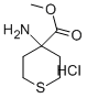 4-Aminotetrahydrothiopyran-4-carboxylic acid methyl ester HCl Structural