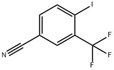 4-Iodo-3-(trifluoromethyl)benzonitrile Structural