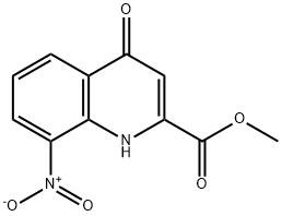 METHYL 8-NITRO-4-OXO-1,4-DIHYDROQUINOLINE-2-CARBOXYLATE Structural