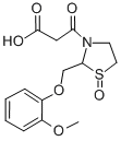 3-Thiazolidinepropanoic acid, 2-((2-methoxyphenoxy)methyl)-beta-oxo-,  1-oxide