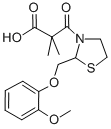 3-Thiazolidinepropanoic acid, alpha,alpha-dimethyl-2-((2-methoxyphenox y)methyl)-beta-oxo-