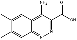 3-Cinnolinecarboxylic acid, 4-amino-6,7-dimethyl-, hydrate