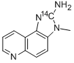 2-Amino-3-methyl-3H-imidazo[4,5-F]quinoline-2-14C Structural