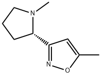 Isoxazole, 5-methyl-3-(1-methyl-2-pyrrolidinyl)-, (S)- (9CI) Structural