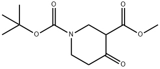 1-tert-Butyl 3-methyl 4-oxopiperidine-1,3-dicarboxylate Structural