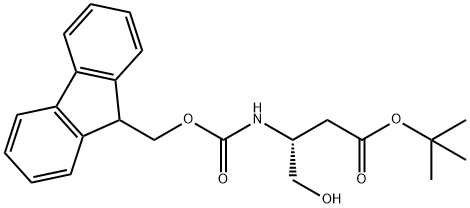 FMOC-(S)-3-AMINO-4-HYDROXYBUTANOIC ACID T-BUTYL ESTER Structural