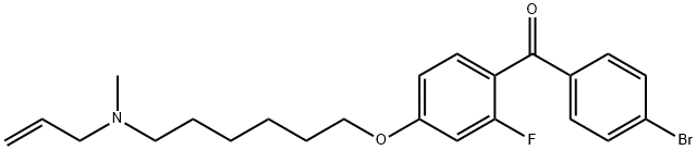 (4-BROMOPHENYL)[3-FLUORO-4-[[6-(METHYL-2-PROPENYLAMINO)HEXYL]OXY]PHENYL]-METHANONE