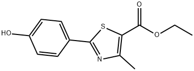 Ethyl 2-(4-hydroxyphenyl)-4-methylthiazole-5-carboxylate Structural