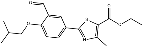 ETHYL 2-(3-FORMYL-4-ISOBUTOXYPHENYL)-4-METHYLTHIAZOLE-5-CARBOXYLATE Structural Picture