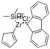 Dimethylsilanediyl(9-fluorenyl)(cyclopentadienyl)zirconium dichloride Structural