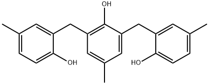 2,6-BIS[(2-HYDROXY-5-METHYLPHENYL)METHYL]-4-METHYLPHENOL Structural