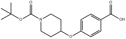 4-[[1-(TERT-BUTOXYCARBONYL)-4-PIPERIDINYL]OXY]BENZOIC ACID Structural