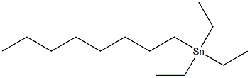 MONO-N-OCTYL TRIETHYLTIN Structural