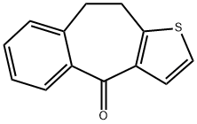 4-Oxo-9,10-dihydro-4H-benzo(4,5)-cyclohepta-(1,2b)thiophene Structural