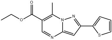 ETHYL 7-METHYL-2-(2-THIENYL)PYRAZOLO[1,5-A]PYRIMIDINE-6-CARBOXYLATE