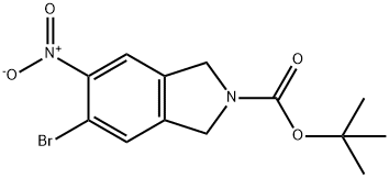 tert-butyl 5-bromo-6-nitroisoindoline-2-carboxylate Structural