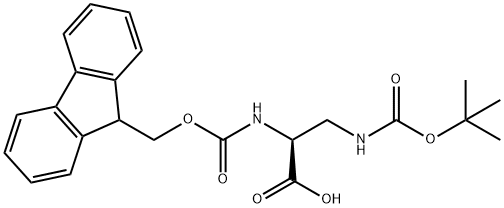 N-Fmoc-N'-Boc-L-2,3-Diaminopropionic acid Structural