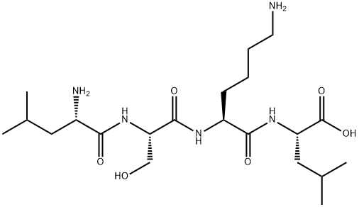 H-LEU-SER-LYS-LEU-OH Structural