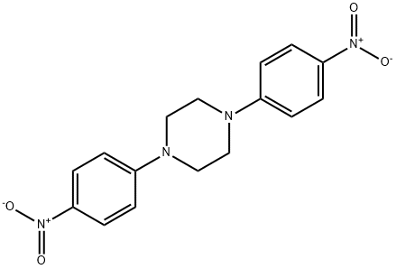 1,4-bis(4-nitrophenyl)piperazine Structural