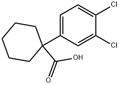 1-(3,4-DICHLOROPHENYL)CYCLOHEXANE-1-CARBOXYLIC ACID Structural