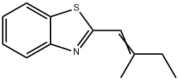 Benzothiazole, 2-(2-methyl-1-butenyl)- (7CI,9CI) Structural