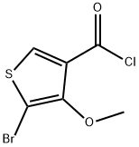 5-BROMO-4-METHOXYTHIOPHENE-3-CARBONYL CHLORIDE Structural