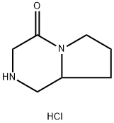Hexahydro-pyrrolo[1,2-a]pyrazin-4-one hydrochloride Structural